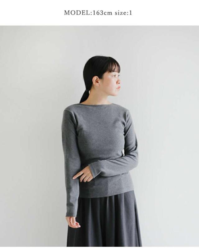 ジチピ Tシャツ GICIPI  コスティーナ コットン バックU ロングスリーブ Tシャツ “Cece” 2519a  クーポン対象