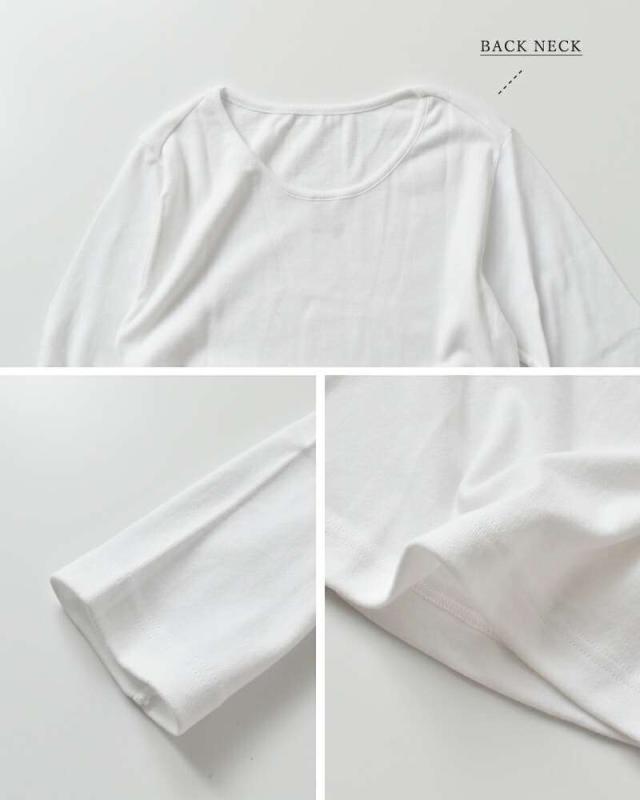 ジチピ Tシャツ GICIPI  コスティーナ コットン バックU ロングスリーブ Tシャツ “Cece” 2519a  クーポン対象