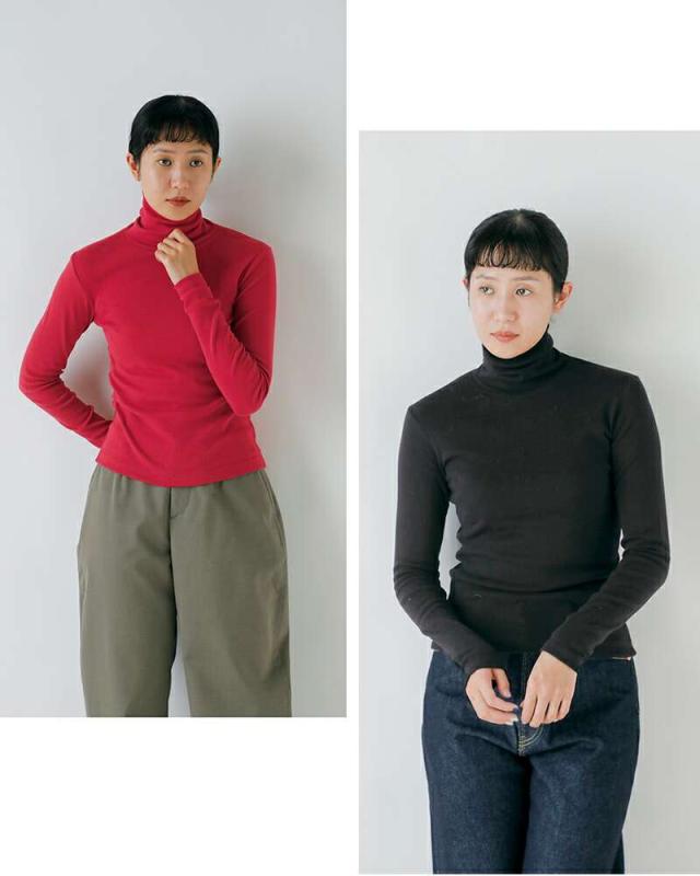 GICIPI(ジチピ)コットンタートルネックロングスリーブTシャツ“PREZZEMOLO”2520a