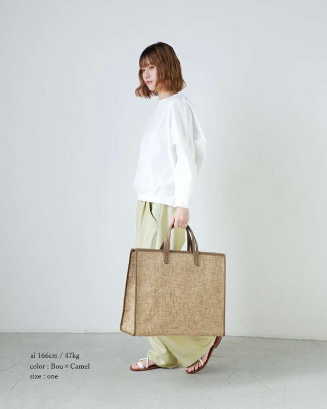 ア ヴァケーション トートバッグ A VACATION  ビッグ スクエア トートバッグ “TANK” 25ss-a1  クーポン対象