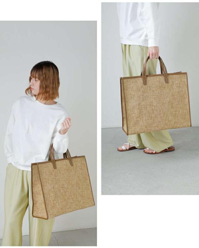 ア ヴァケーション トートバッグ A VACATION  ビッグ スクエア トートバッグ “TANK” 25ss-a1  クーポン対象