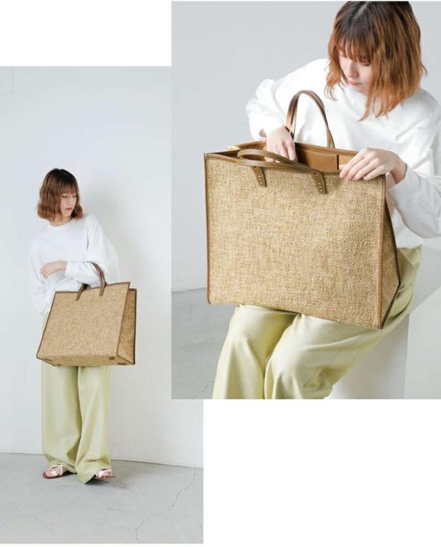 ア ヴァケーション トートバッグ A VACATION  ビッグ スクエア トートバッグ “TANK” 25ss-a1  クーポン対象