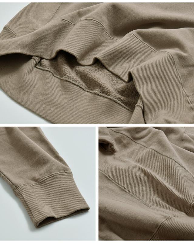 fabriqueenplaneteterreコットン クルーネック オーバーサイズ プルオーバー 261-062