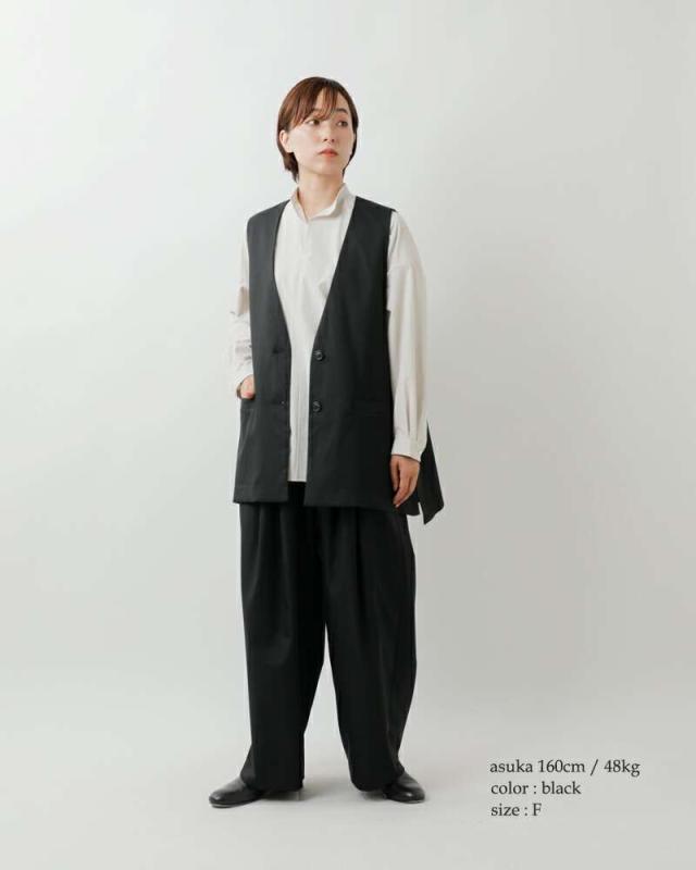 mizuiro ind(ミズイロインド)ディープVネックワイドベスト3-230108