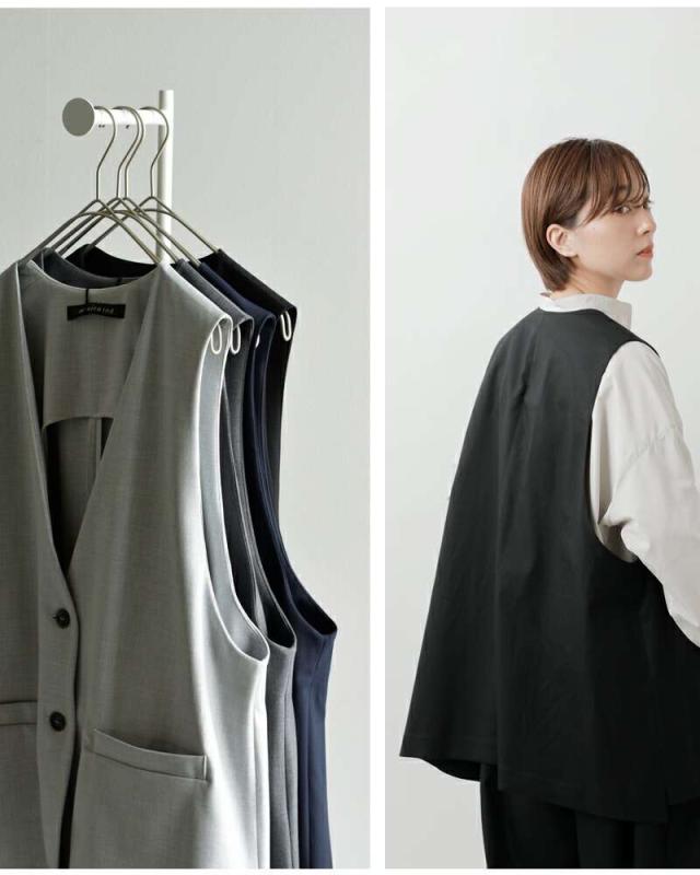 mizuiro ind(ミズイロインド)ディープVネックワイドベスト3-230108