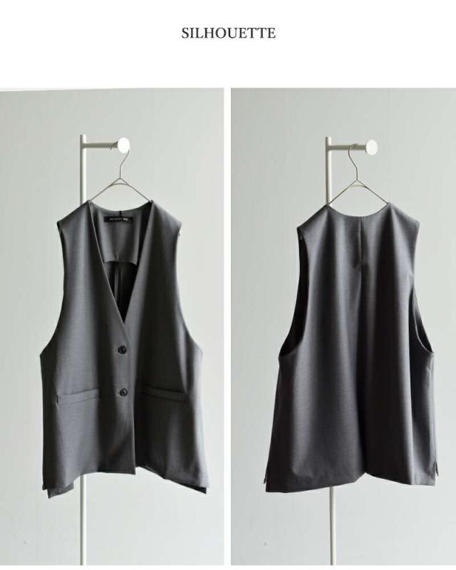 mizuiro ind(ミズイロインド)ディープVネックワイドベスト3-230108