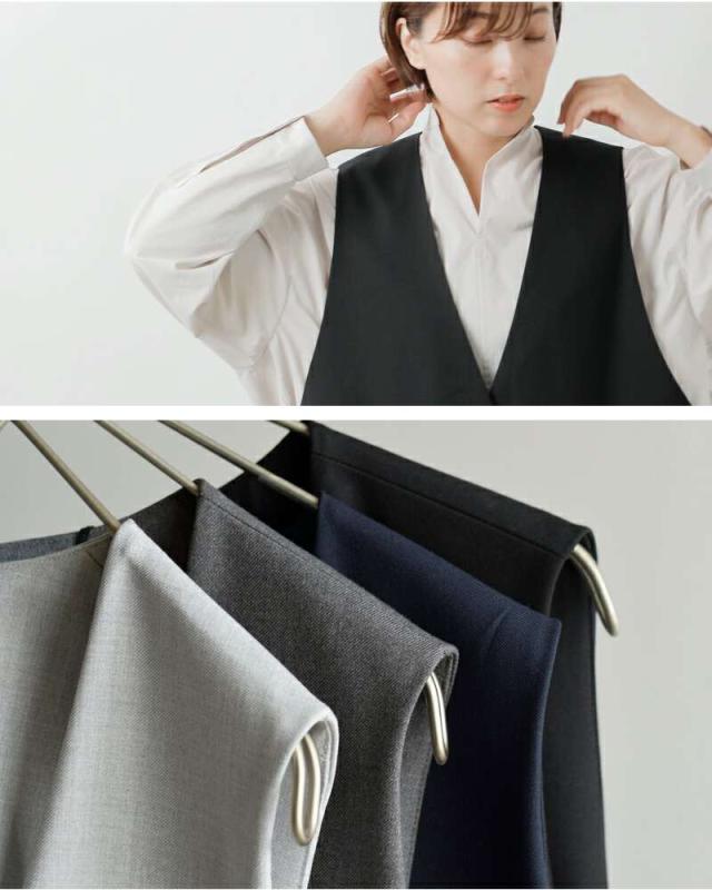 mizuiro ind(ミズイロインド)ディープVネックワイドベスト3-230108