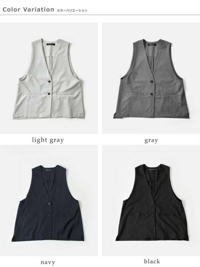 mizuiro ind(ミズイロインド)ディープVネックワイドベスト3-230108
