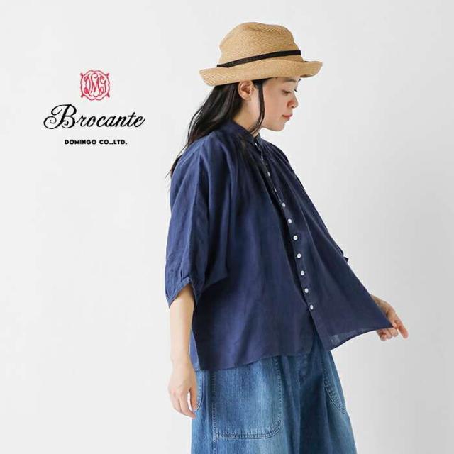 DMG Brocante(ディーエムジー ブロカント)リネンキャンバスグランシャツ36-0260l