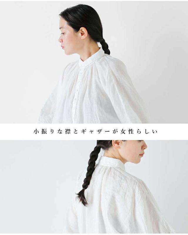 DMG Brocante(ディーエムジー ブロカント)リネンキャンバスグランシャツ36-0260l