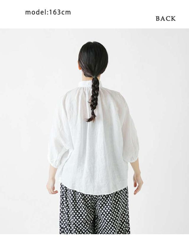 DMG Brocante(ディーエムジー ブロカント)リネンキャンバスグランシャツ36-0260l