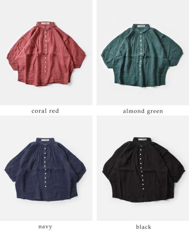 DMG Brocante(ディーエムジー ブロカント)リネンキャンバスグランシャツ36-0260l