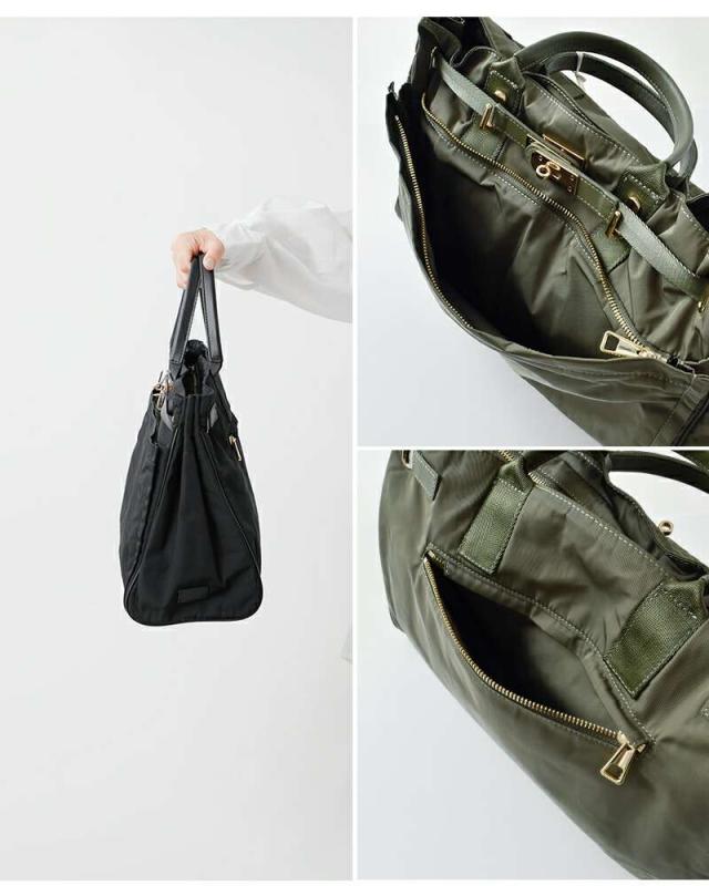 story.(ストーリー)撥水加工2wayベルテッドトートバッグLサイズ3a-1723-4