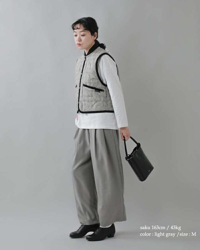 TRAVAIL MANUEL(トラバイユマニュアル)ドレープツイルバームパンツ5059