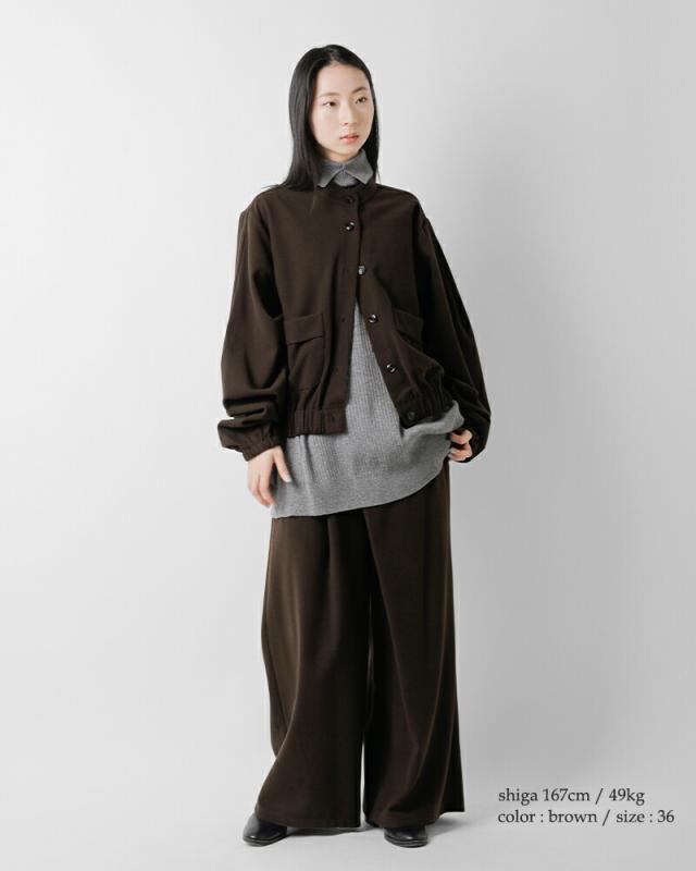 CYAN TOKYO(シアントーキョー)ラップウーリーワイドパンツ507410