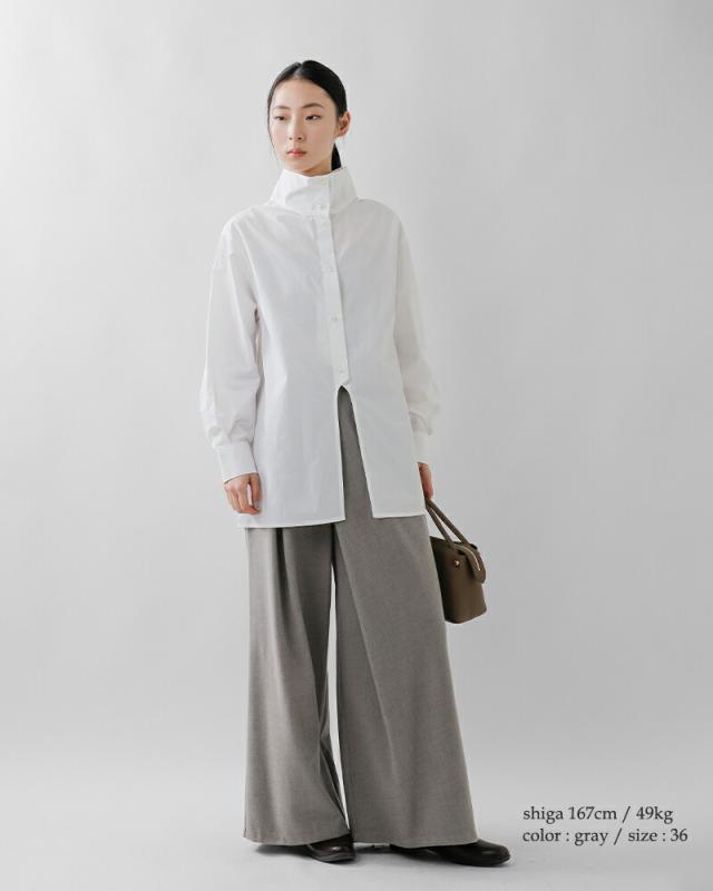 CYAN TOKYO(シアントーキョー)ラップウーリーワイドパンツ507410