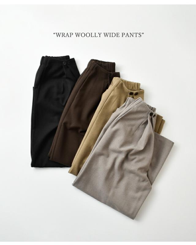 CYAN TOKYO(シアントーキョー)ラップウーリーワイドパンツ507410