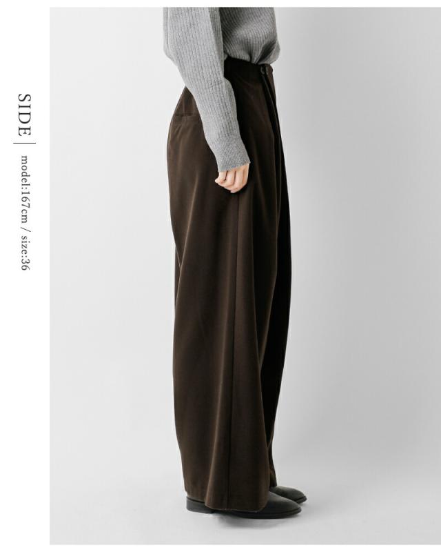 CYAN TOKYO(シアントーキョー)ラップウーリーワイドパンツ507410