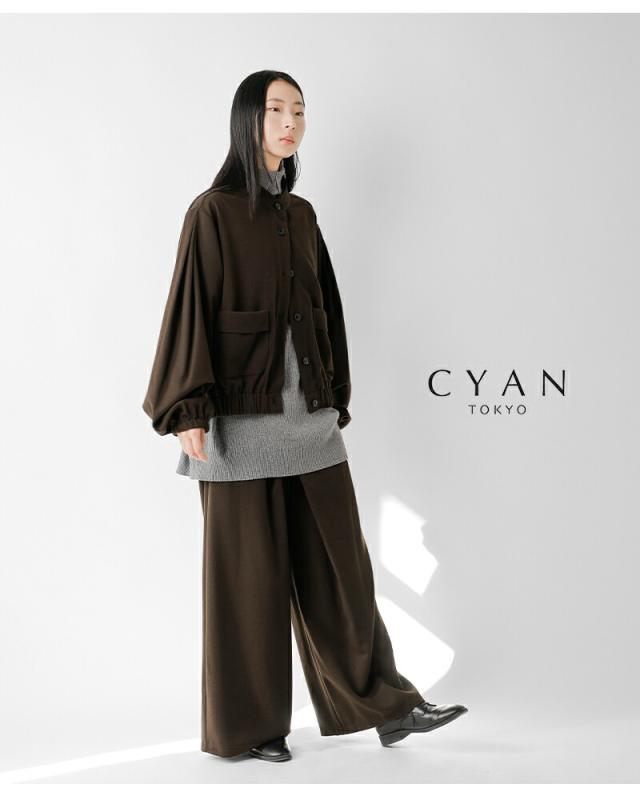 CYAN TOKYO(シアントーキョー)ラップウーリーワイドパンツ507410