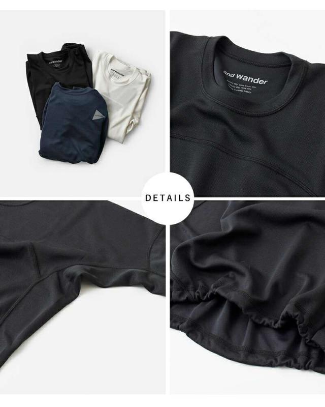 andwanderパワードライジャージーロングスリーブTシャツ574-3164007
