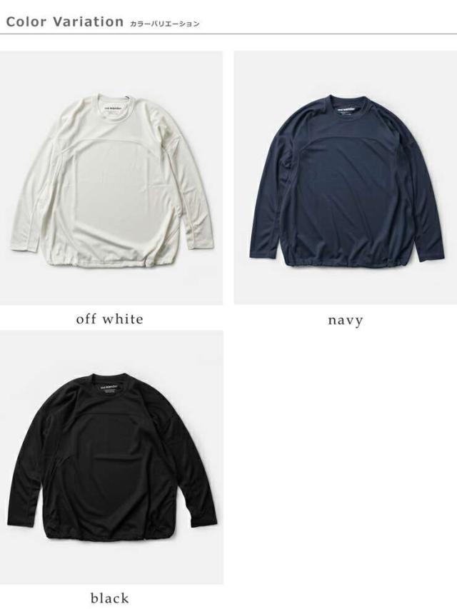 andwanderパワードライジャージーロングスリーブTシャツ574-3164007