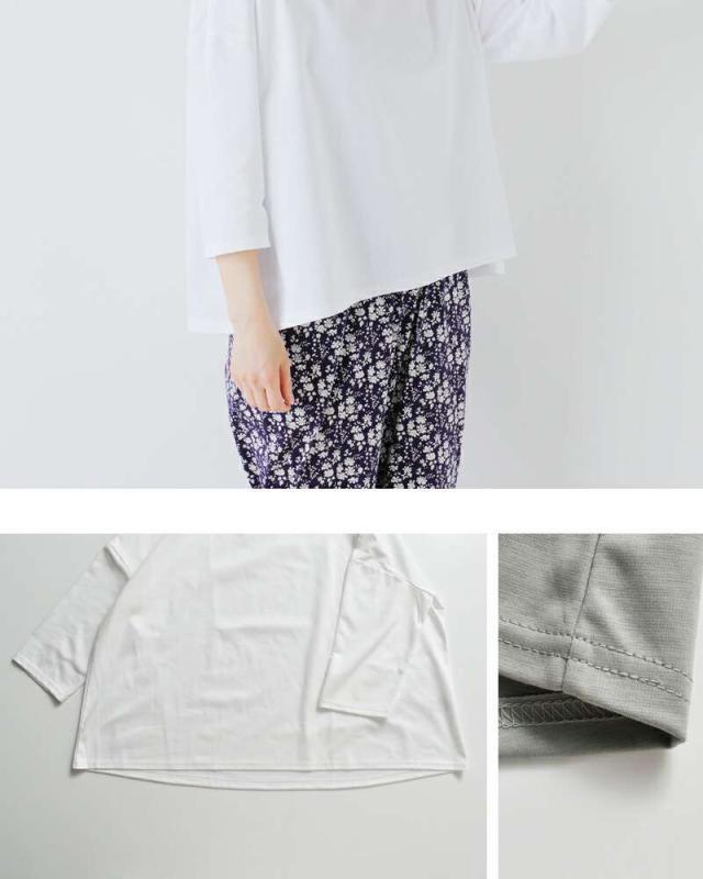 NARU(ナル)スーピマコットンポンチワイド7分袖Tシャツ661241