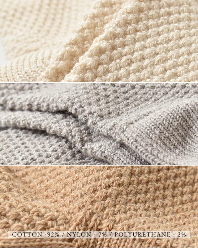 ORGANIC GARDEN(オーガニックガーデン)コットン鹿の子編みソックス8-0036