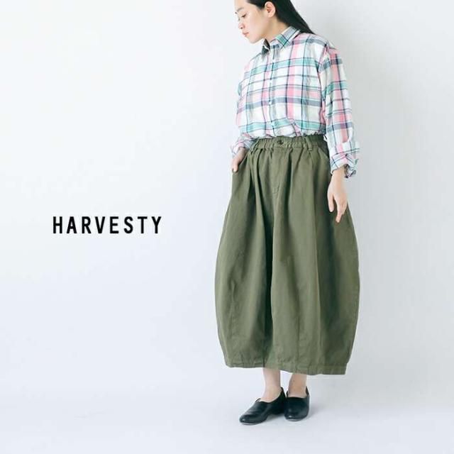 HARVESTY(ハーベスティ)コットンチノクロス製品染サーカススカートa22503