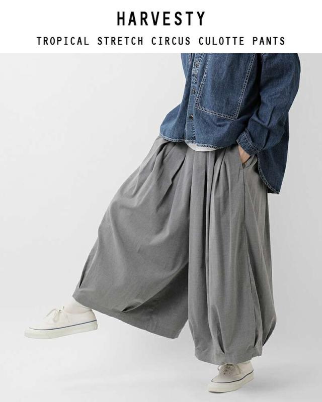 HARVESTY(ハーベスティ)トロピカルストレッチサーカスキュロットパンツa22510