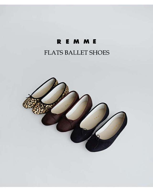 REMME(レメ)ハラコフラットバレエシューズzh-zaragoza-po