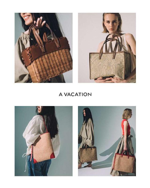 ア ヴァケーション トートバッグ A VACATION  ビッグ スクエア トートバッグ “TANK” 25ss-a1  クーポン対象