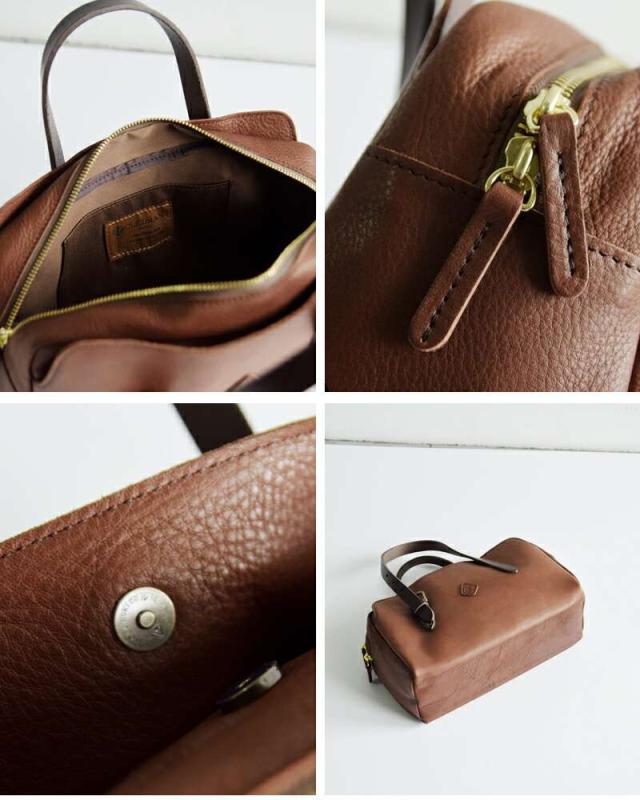 クレドラン ボストンバッグ CLEDRAN  カウレザー ポケット ボストン バッグ “GALE” cl-3817