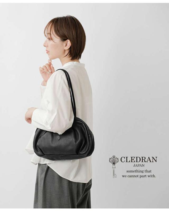 クレドラン ボストンバッグ CLEDRAN  カウレザー タック ボストン バッグ “GALE” cl-3848