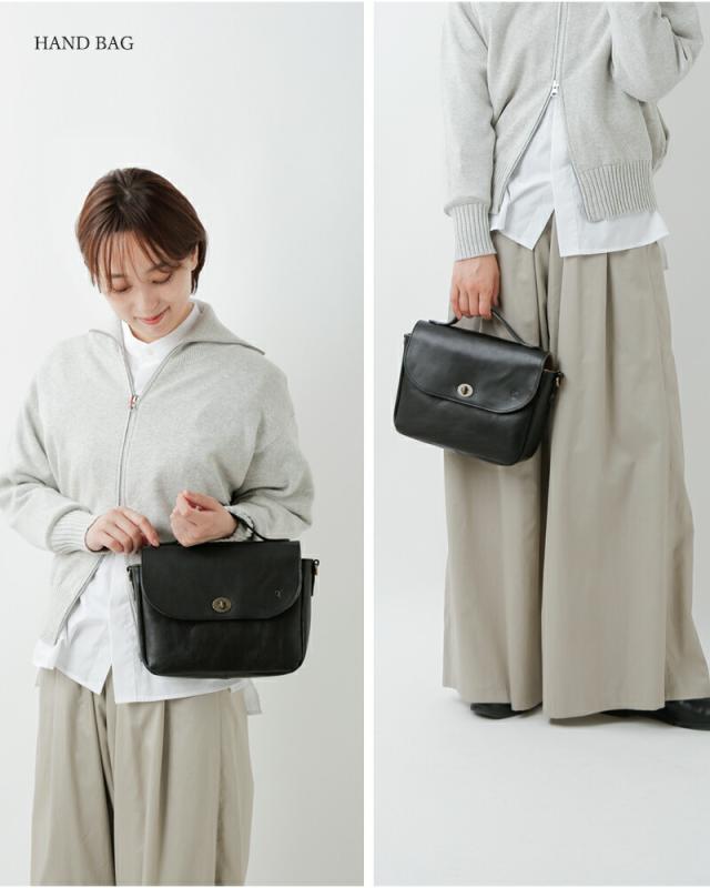 CLEDRAN(クレドラン)カウレザーフラップショルダーバッグ“SAINTE”cl-3873