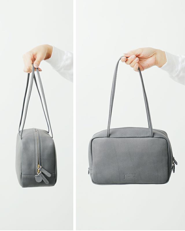 CLEDRAN(クレドラン)カウレザースクエアボストンバッグ“NOUVE”cl-3941
