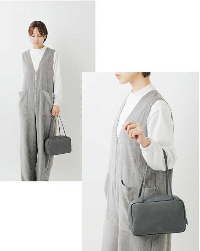 CLEDRAN(クレドラン)カウレザースクエアボストンバッグ“NOUVE”cl-3941