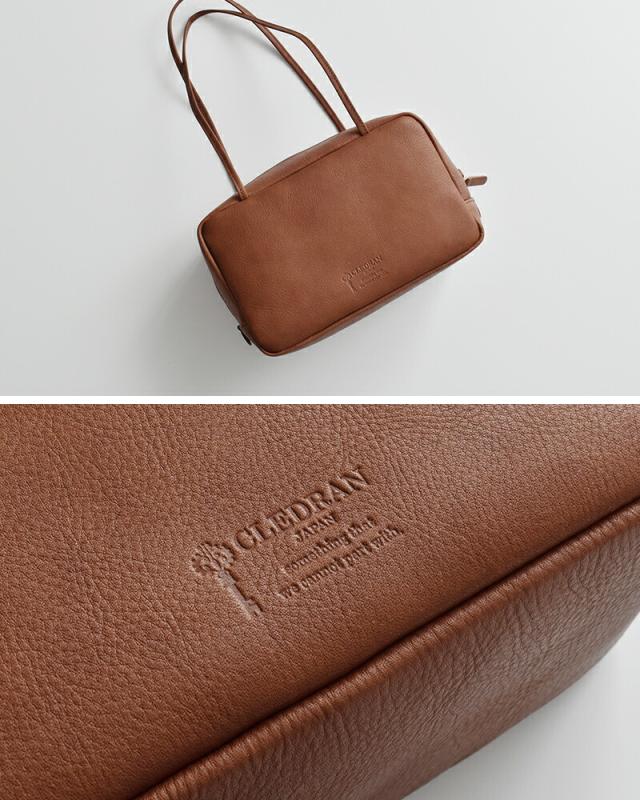 CLEDRAN(クレドラン)カウレザースクエアボストンバッグ“NOUVE”cl-3941