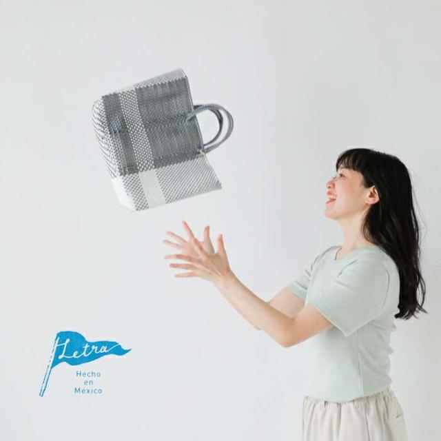 Letra(レトラ)ショートメルカドバッグSHORT“CROSSLINE/3COLORSCHECK”cross-line-short