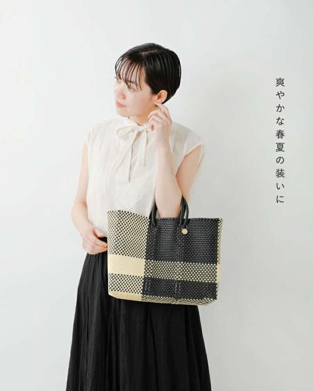 Letra(レトラ)ショートメルカドバッグSHORT“CROSSLINE/3COLORSCHECK”cross-line-short