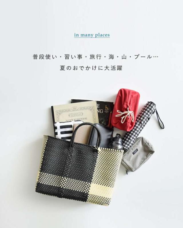 Letra(レトラ)ショートメルカドバッグSHORT“CROSSLINE/3COLORSCHECK”cross-line-short