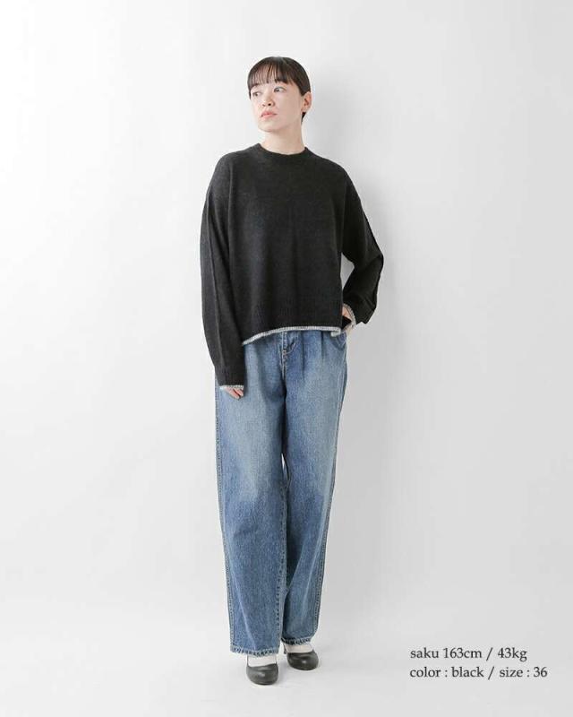 シーティープラージュ ニット セーター C.T.plage  アルパカ ミックス クルーネック ニット プルオーバー ct25309  ☆☆ クーポン対象