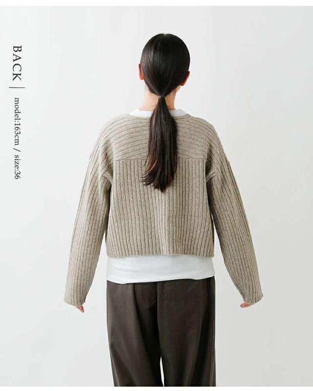 シーティープラージュ ニット セーター C.T.plage  ヤク ウール Vネック クロップド ニット プルオーバー ct25316  ☆☆ クーポン対象