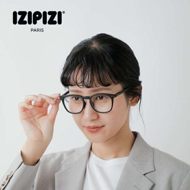 IZIPIZI(イジピジ)度付きトラピーズシェイプリーディンググラス e-reading