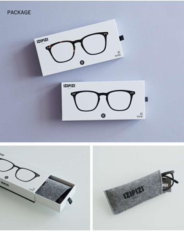 IZIPIZI(イジピジ)度付きトラピーズシェイプリーディンググラス e-reading