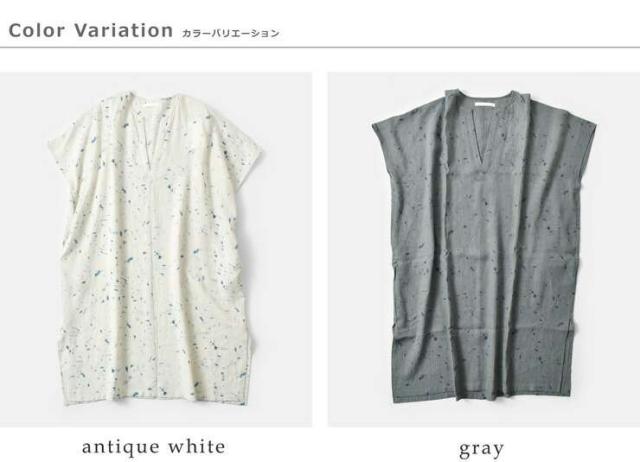 evam eva(エヴァムエヴァ)リネンプリントポンチョe251t245