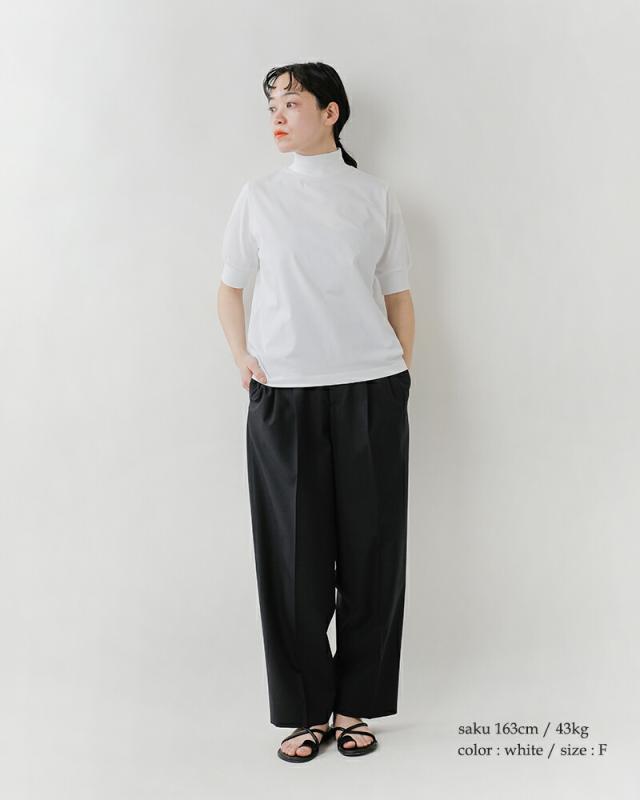 euphoric(ユーフォリック)スペインピマコットンモックネックプルオーバー“MockneckTops”eu-ct5111