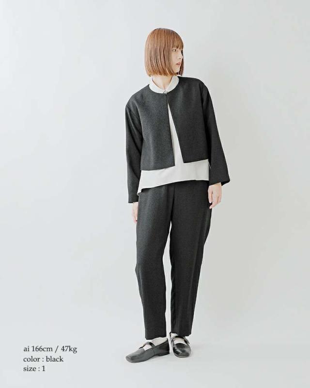 nooy(ヌーイ)ブークレジャガードブラックボレロジャケットfjk09