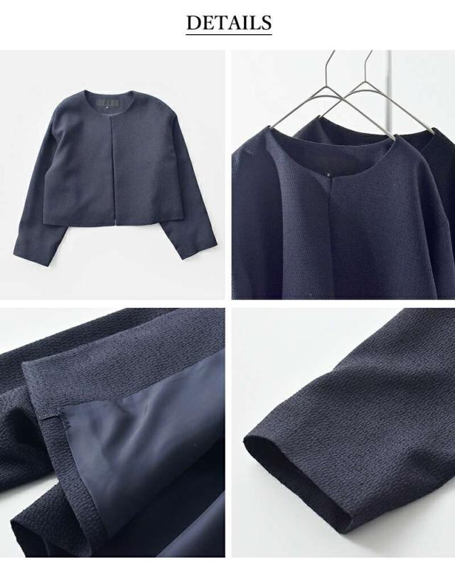 nooy(ヌーイ)ブークレジャガードブラックボレロジャケットfjk09