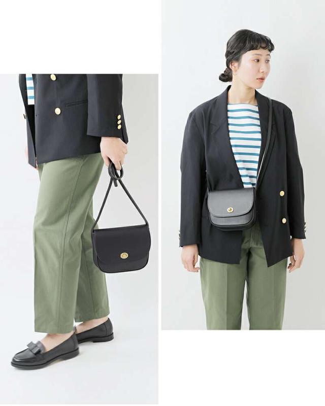 ミミ ショルダーバッグ Mimi  グレイン ベジタブル タンニンレザー ショルダーバッグ “FRANCIS” francis-mimi  クーポン対象