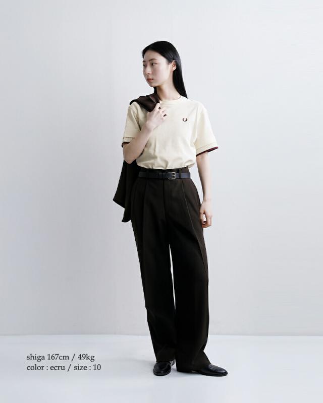 FRED PERRY(フレッド ペリー)メッシュ カフ ピケ 半袖Tシャツ MESH CUFF PIQUE T-SHIRT g2167